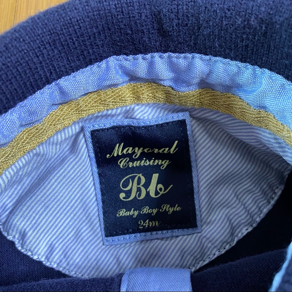 Mayoral Cruising Boating Captain Polo navy 24M - Picture 3 of 3